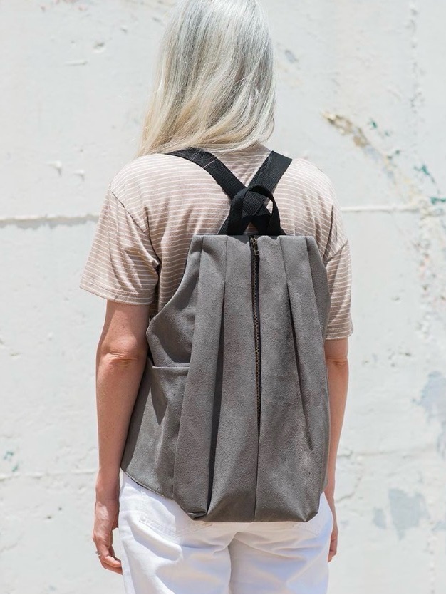 Hayat Albi Handmade Olive Green Convertible Backpack / Vest